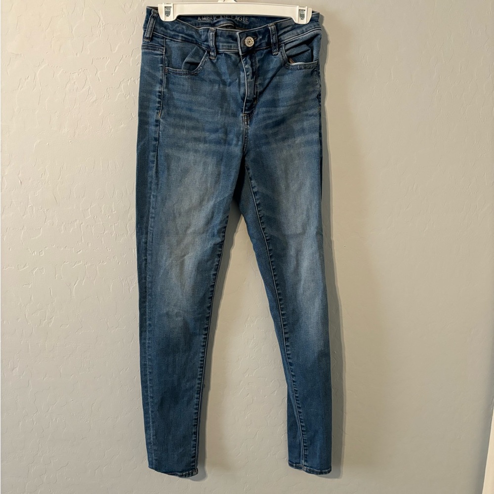 American Eagle skinny jeans/ jeggings, midwash